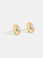 Victoria Matte 18K Gold Plated Earrings