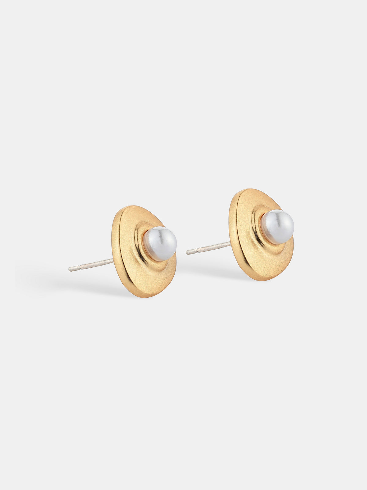 Victoria Matte 18K Gold Plated Earrings