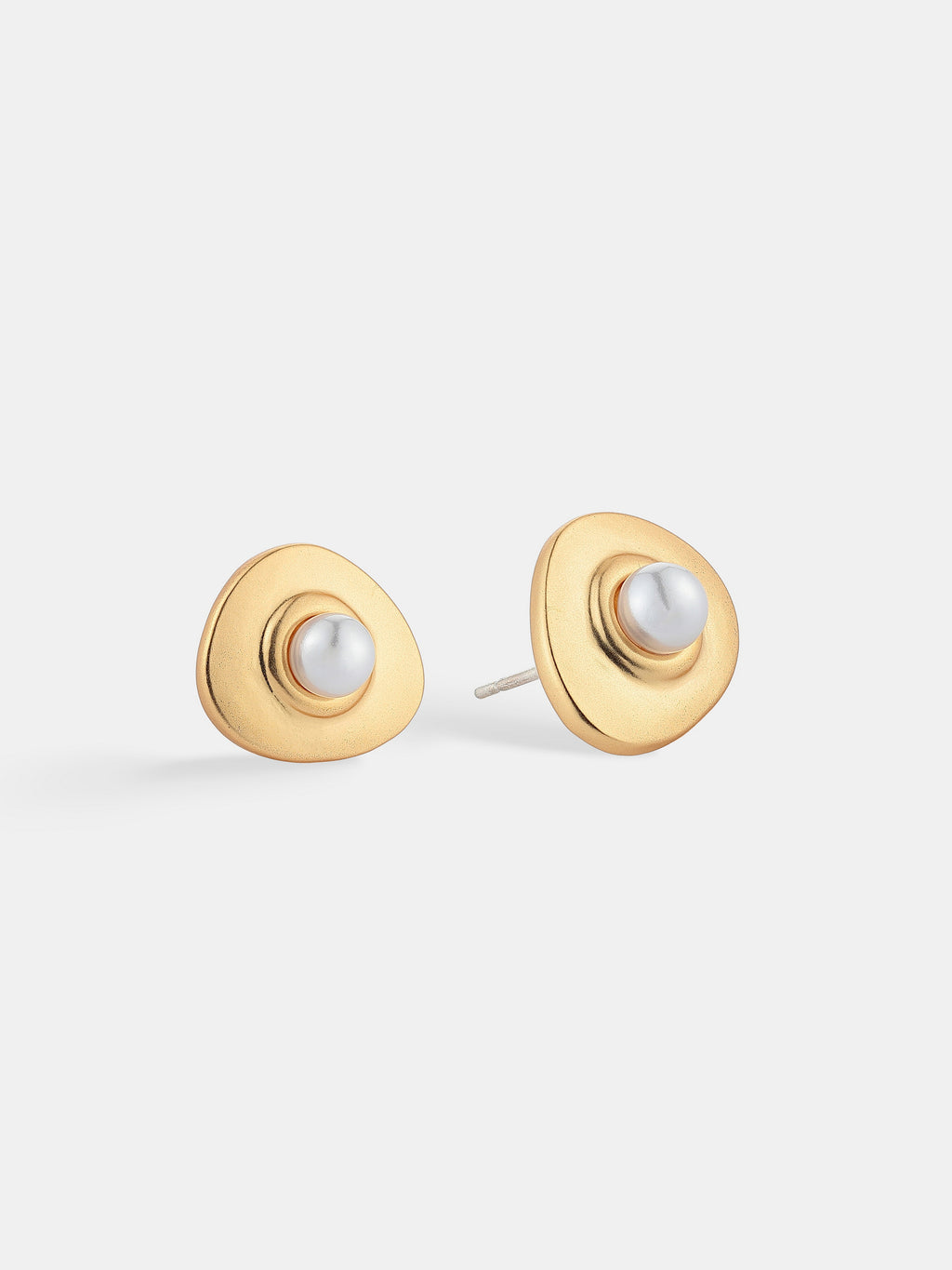 Victoria Matte 18K Gold Plated Earrings