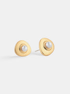 Victoria Matte 18K Gold Plated Earrings