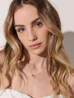Carri Bow Necklace - 18K Gold Plated