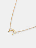 Carri Bow Necklace - 18K Gold Plated