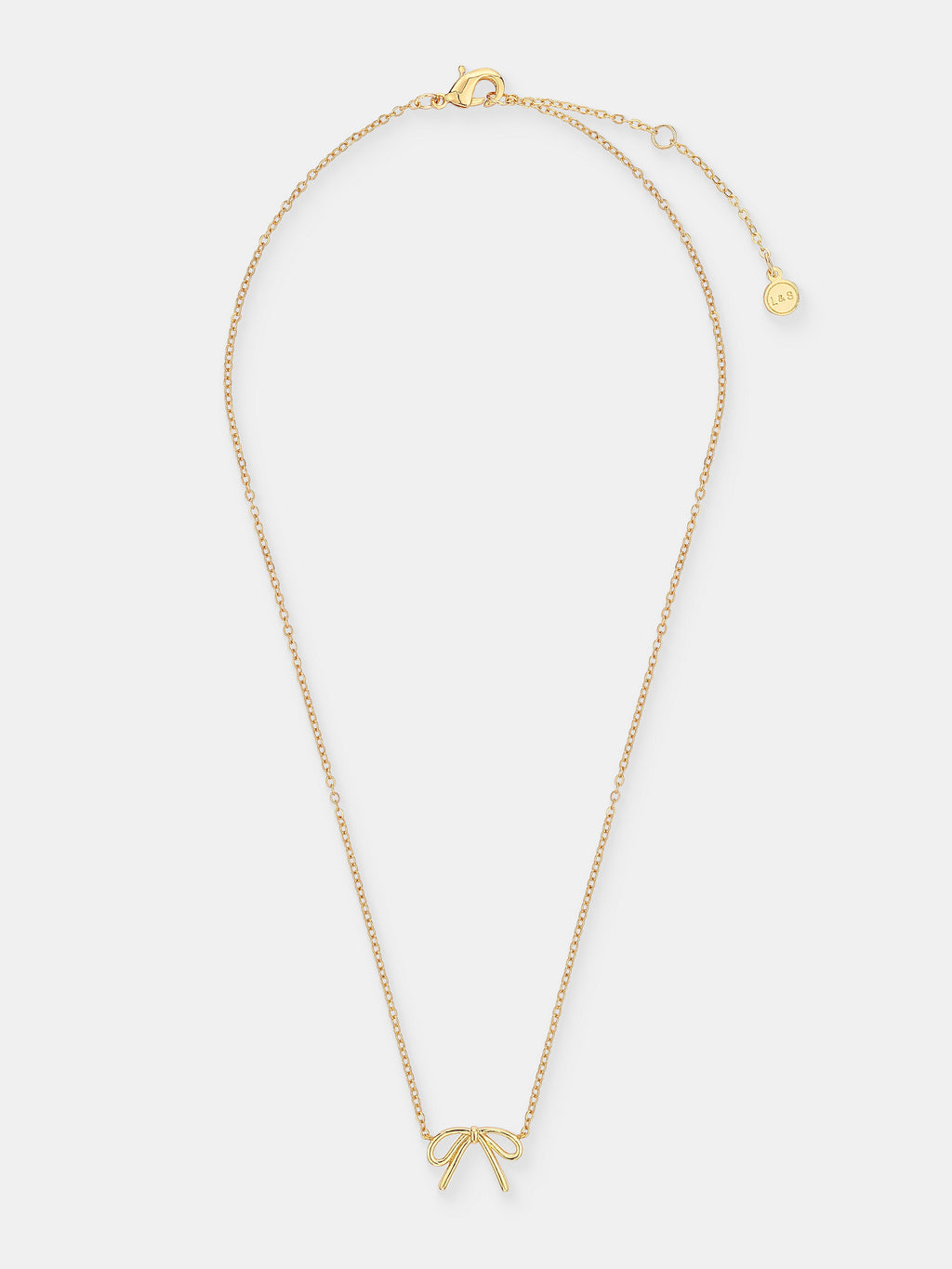 Carri Bow Necklace - 18K Gold Plated