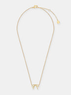 Carri Bow Necklace - 18K Gold Plated