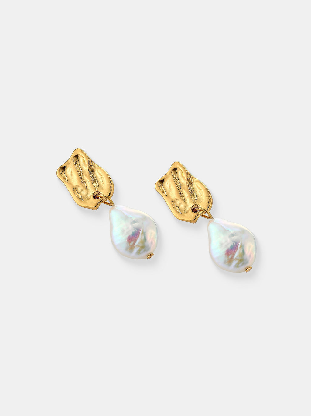 Messina Pearl 18K Gold Plated Earrings