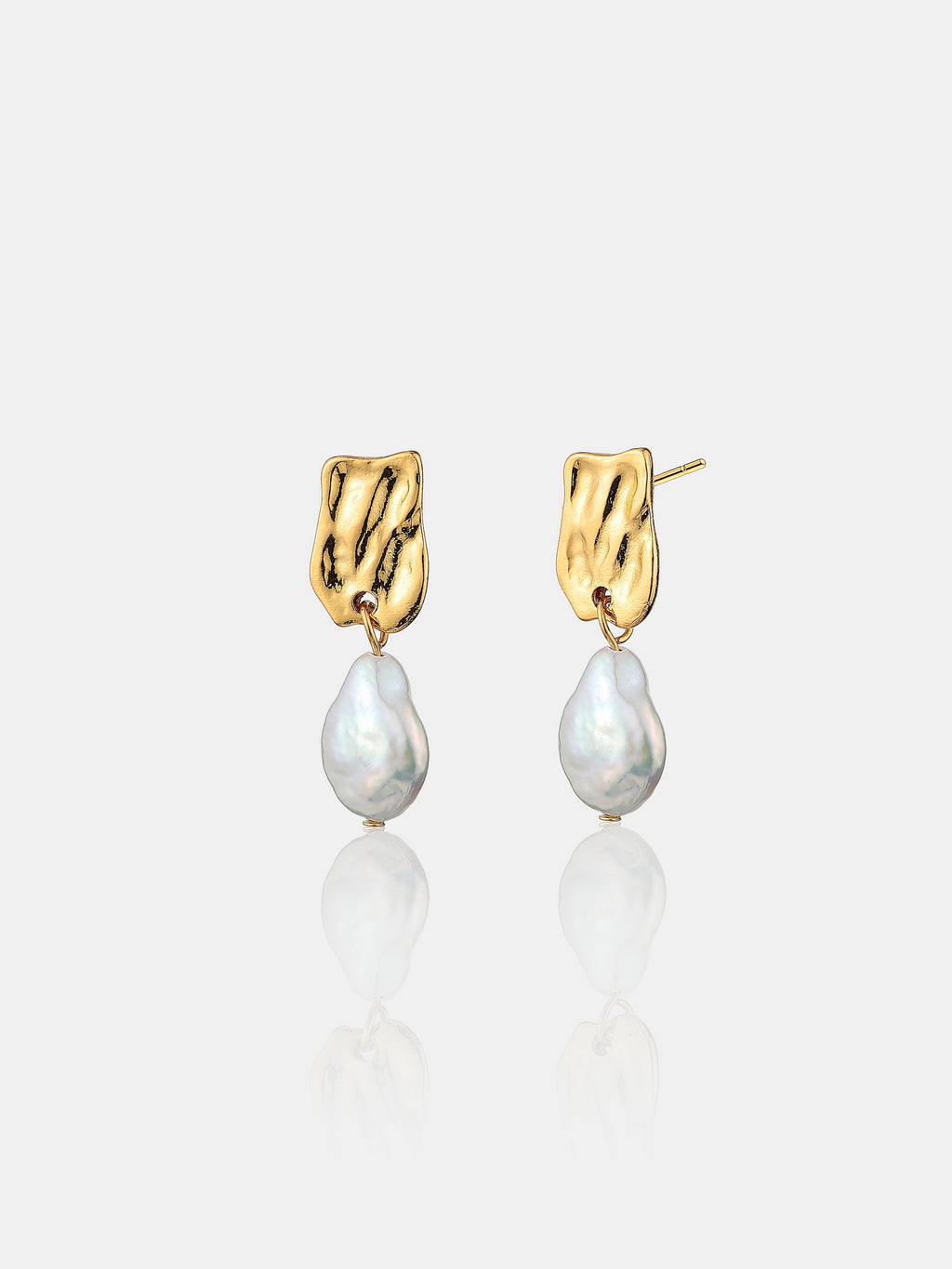 Messina Pearl 18K Gold Plated Earrings