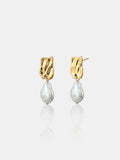 Messina Pearl 18K Gold Plated Earrings