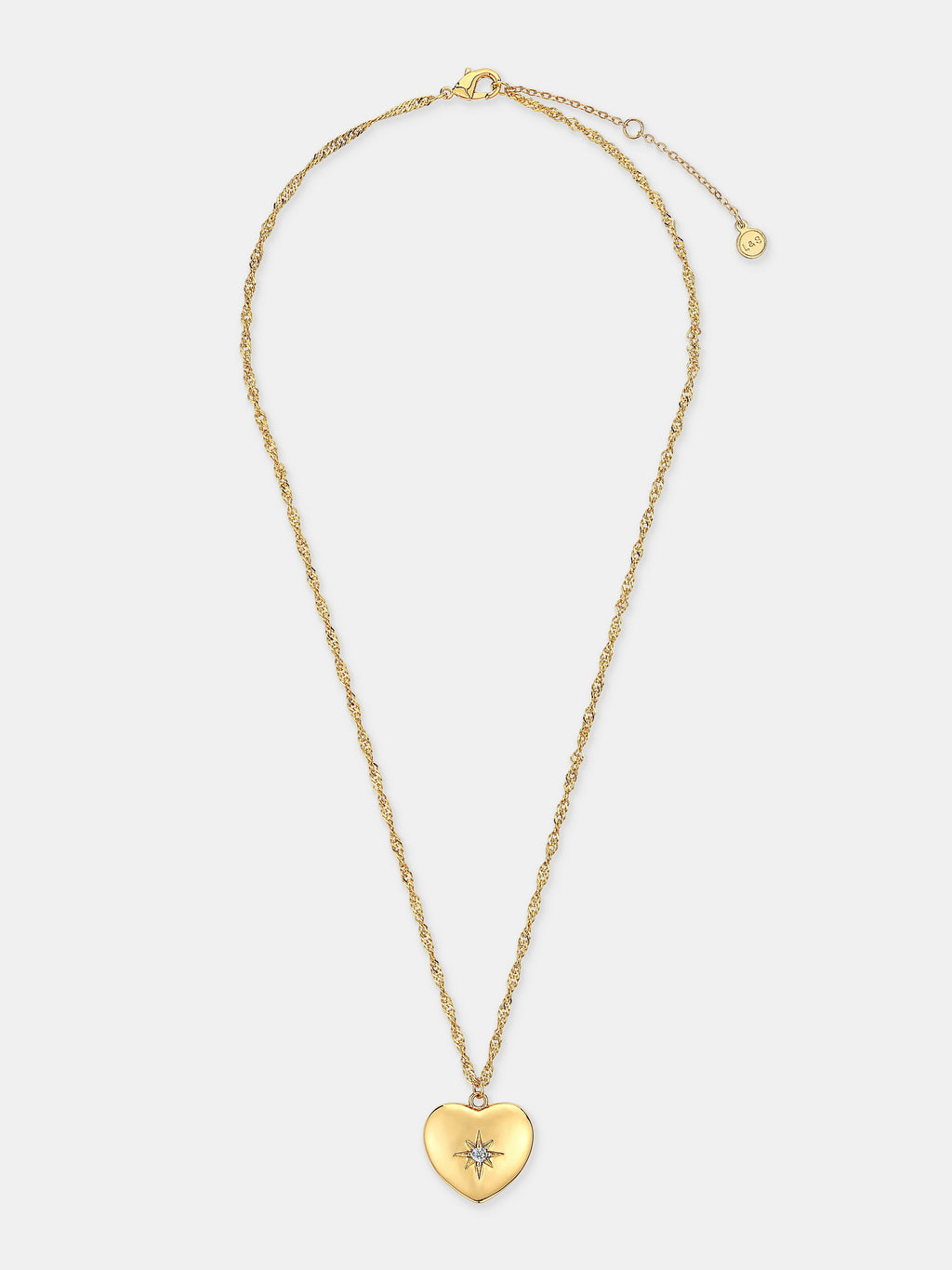 Melody Heart  Necklace - 18K Gold Plated