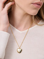 Melody Heart  Necklace - 18K Gold Plated