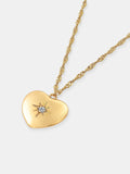 Melody Heart  Necklace - 18K Gold Plated