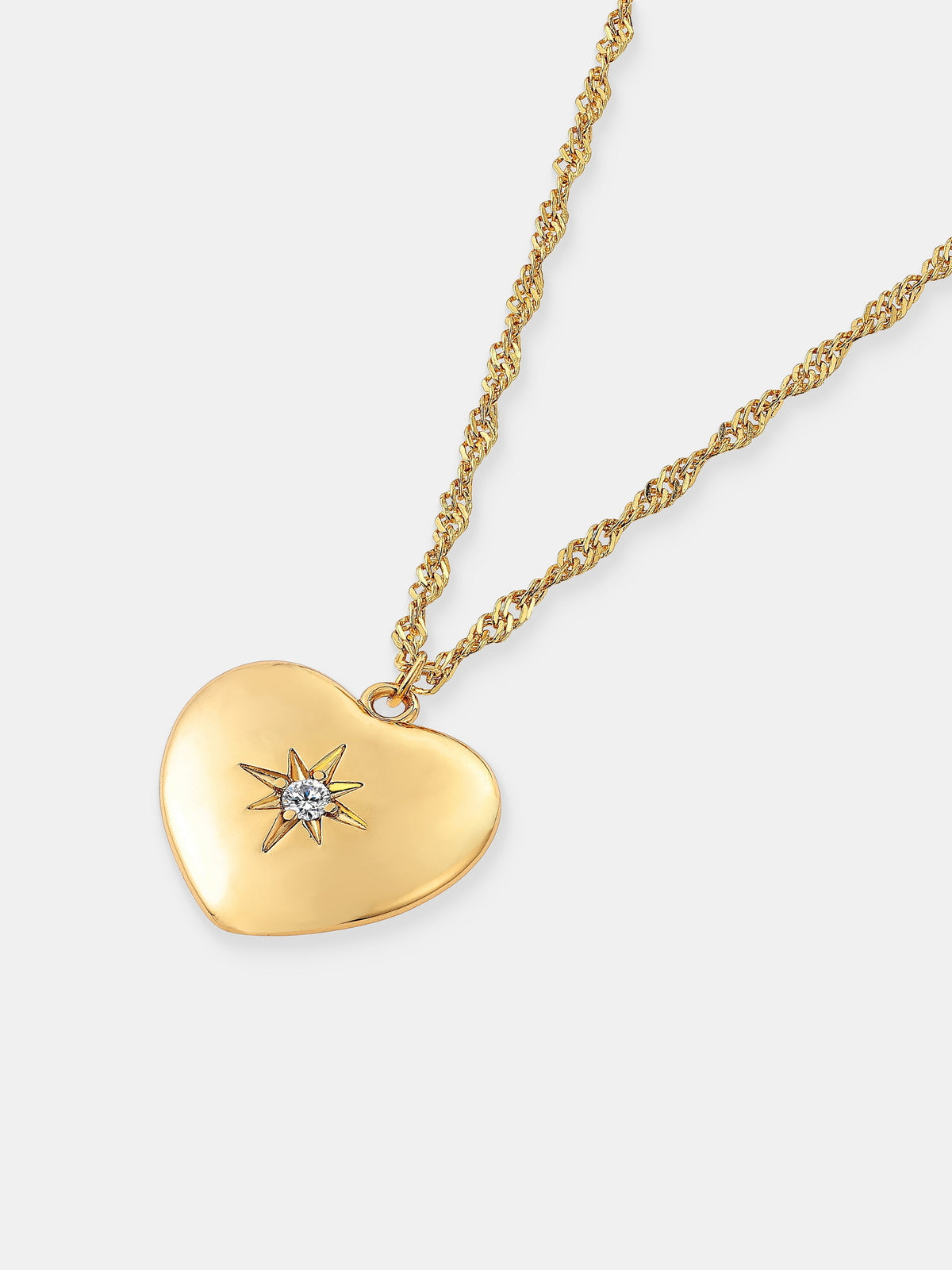 Melody Heart  Necklace - 18K Gold Plated