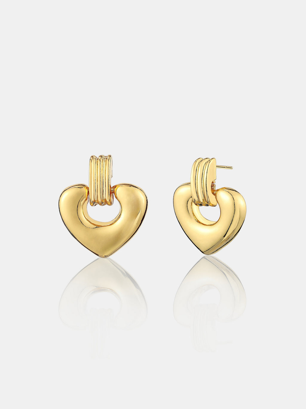 Tania Heart 18K Gold Plated Earrings
