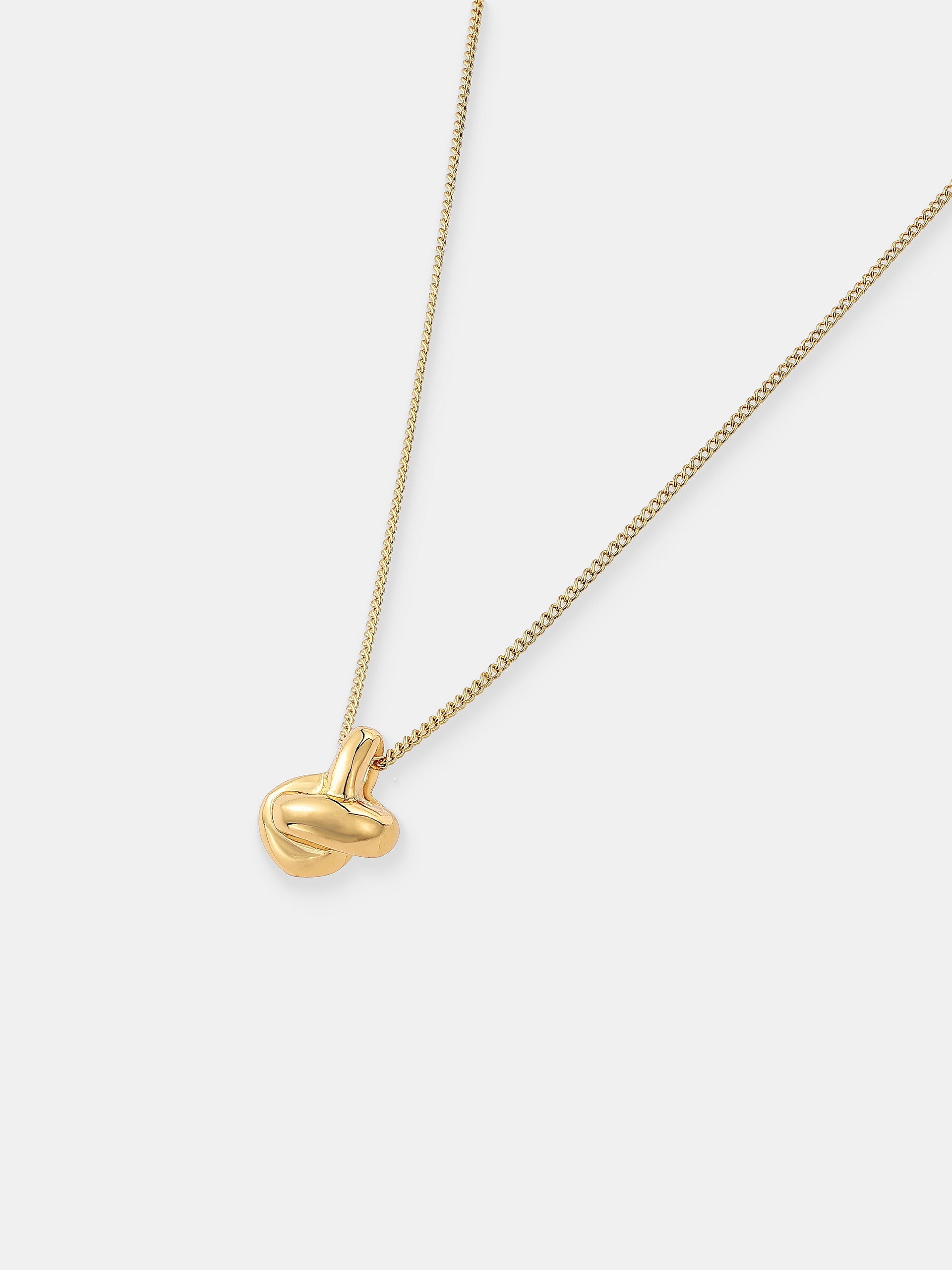 Petite Knotted Necklace - 18K Gold Plated