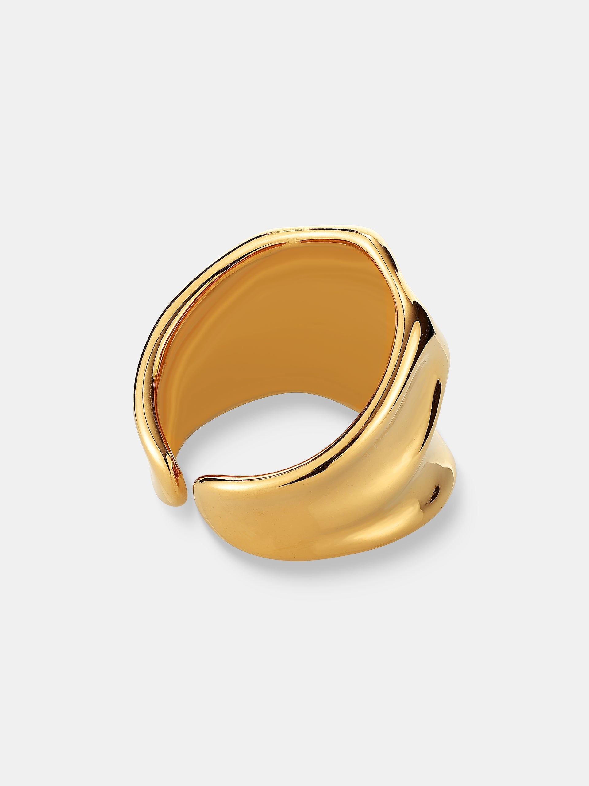 Hammered 18K Gold Plated Ring