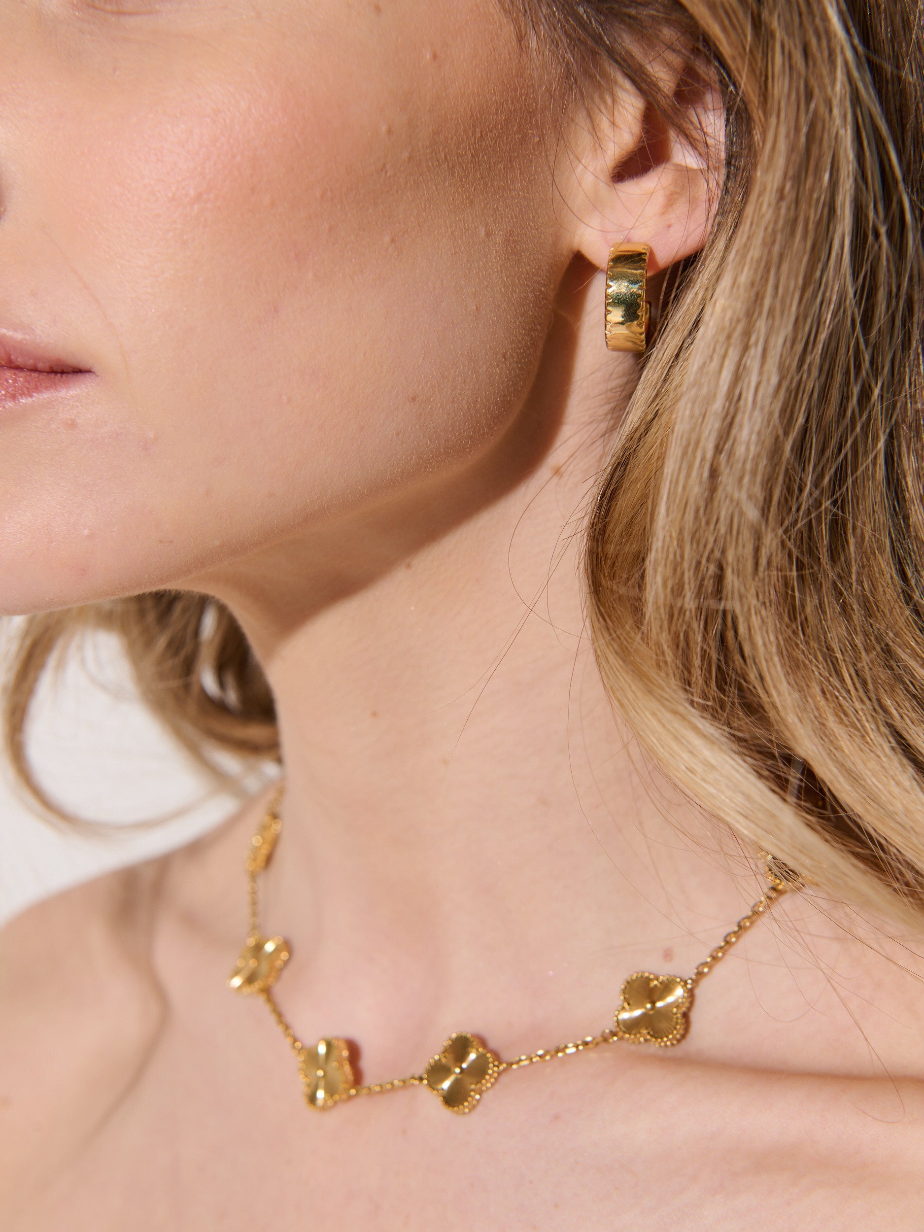 Felicia Gold Clover Necklace