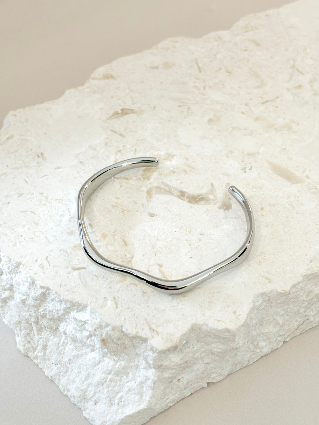 May Skinny Sterling Silver Plated Bangle