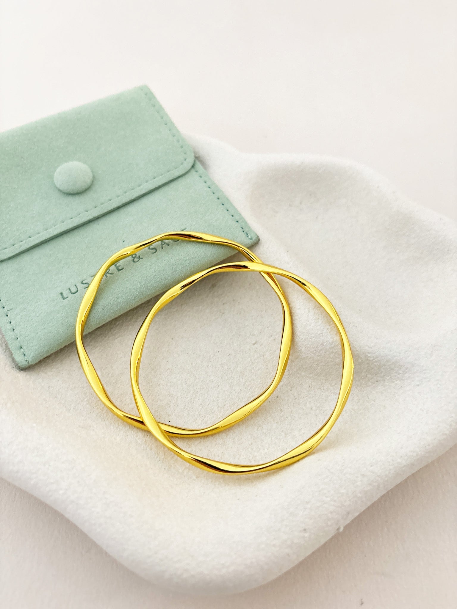 Anya Skinny Bangle - 18K Gold Plated