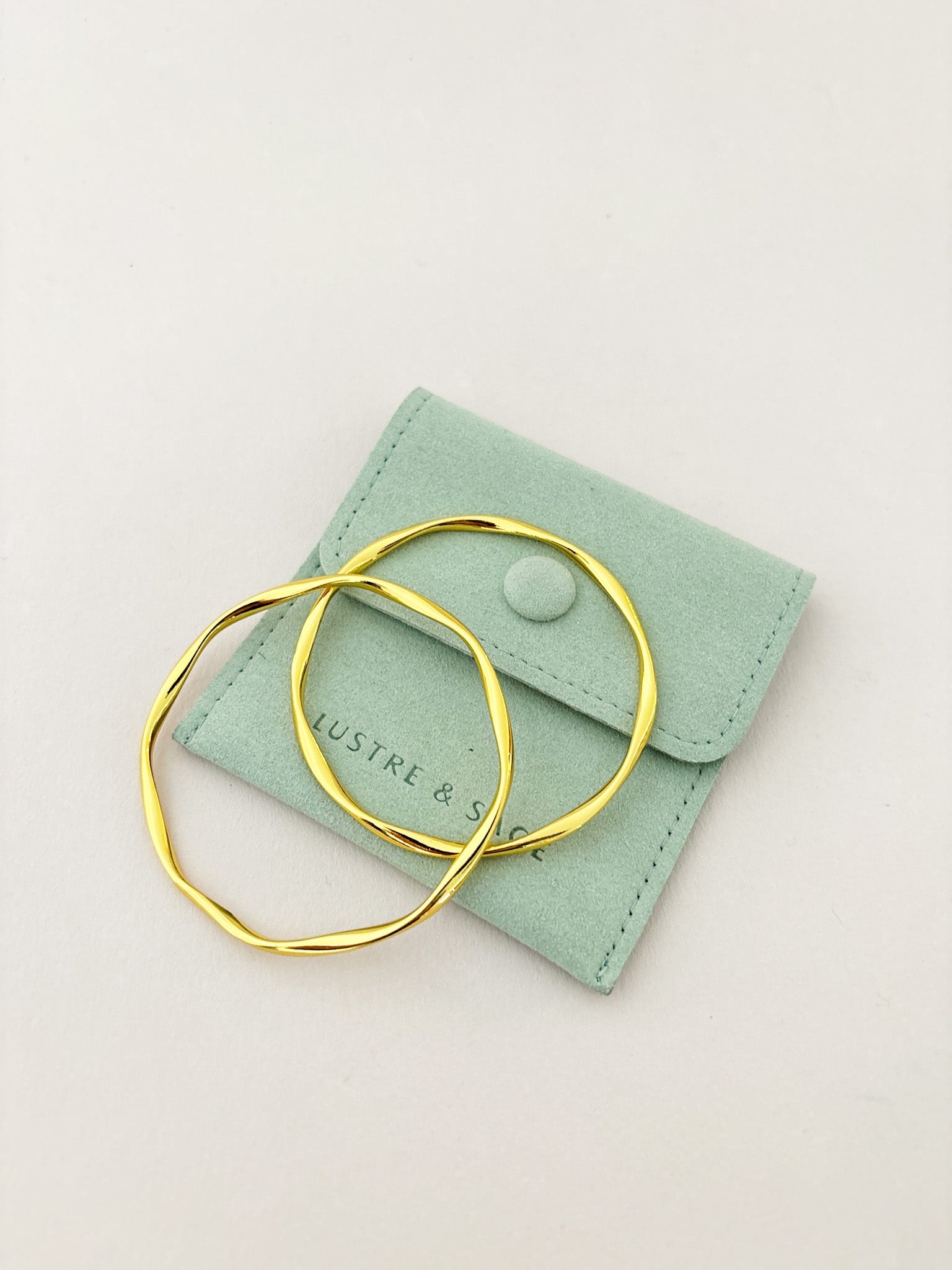 Anya Skinny Bangle - 18K Gold Plated