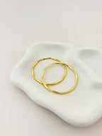 Anya Skinny Bangle - 18K Gold Plated