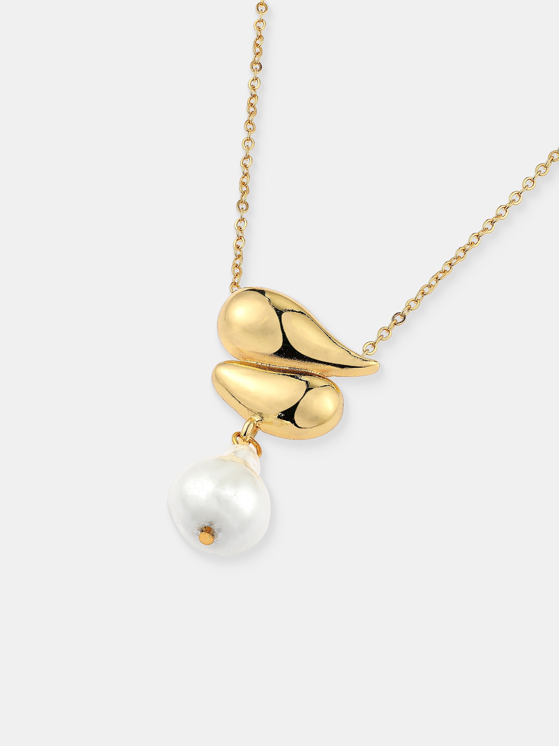 Liora Pearl Necklace - 18K Gold Plated