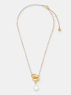 Liora Pearl Necklace - 18K Gold Plated