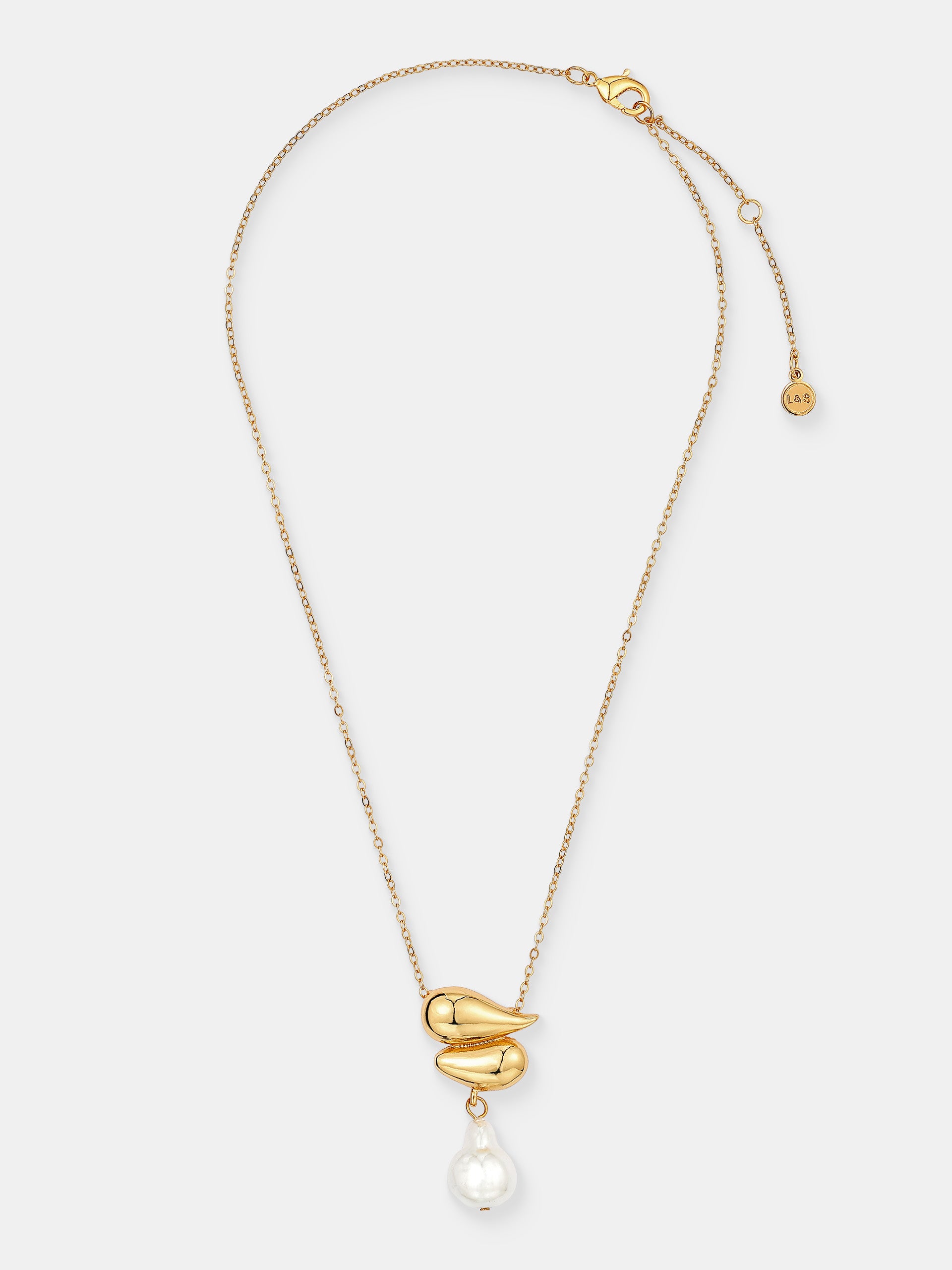 Liora Pearl Necklace - 18K Gold Plated