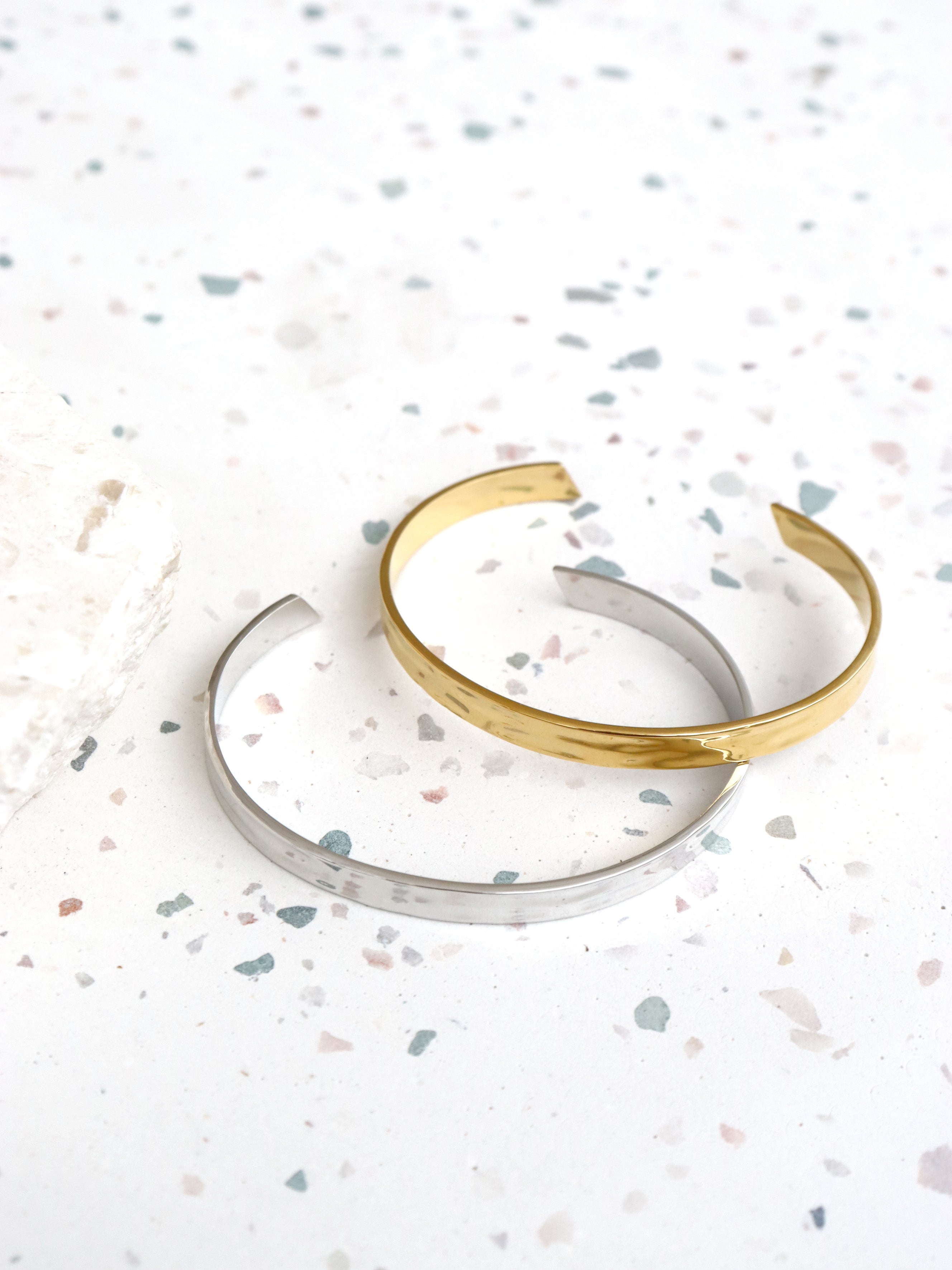 Toro Skinny Slim Cuff Bracelet - Sterling Silver Plated
