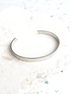 Toro Skinny Slim Cuff Bracelet - Sterling Silver Plated