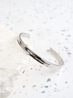 Toro Skinny Slim Cuff Bracelet - Sterling Silver Plated