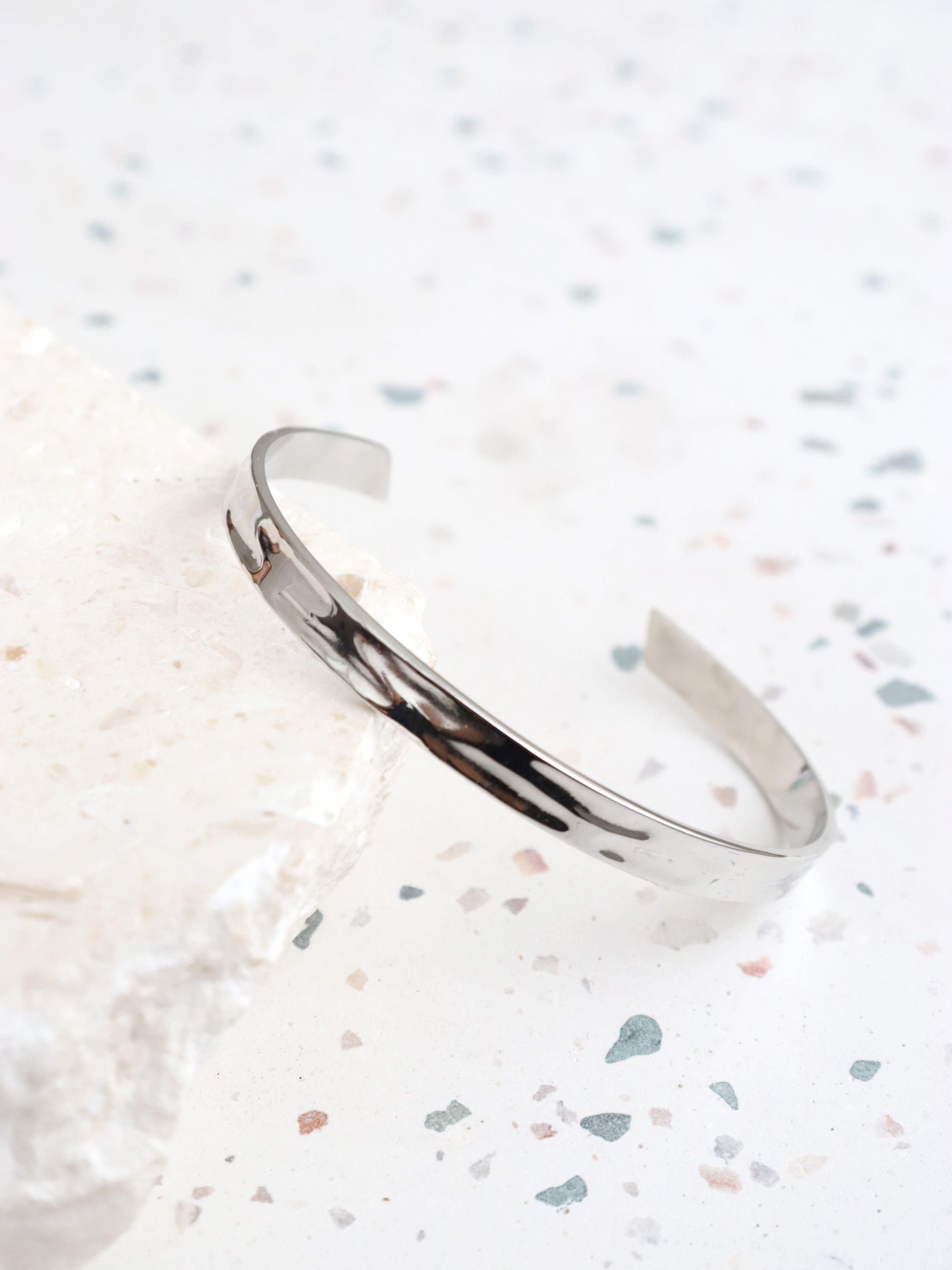 Toro Skinny Slim Cuff Bracelet - Sterling Silver Plated