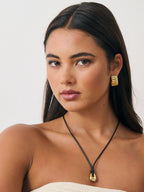 Kaia Rope Charm Necklace - Gold