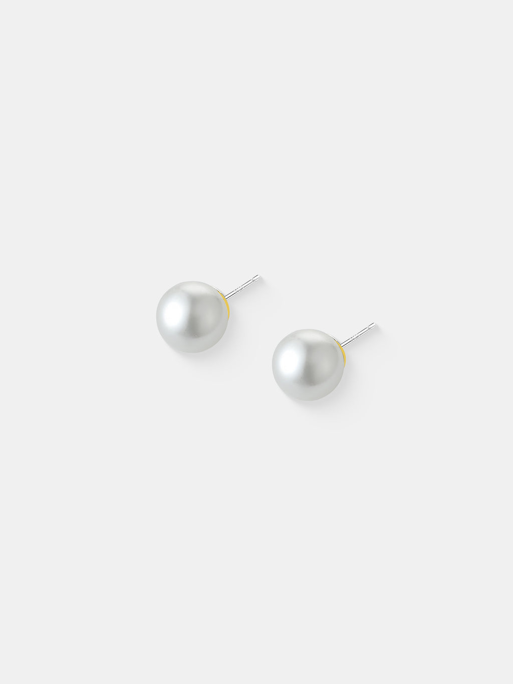 Marisol Glass Pearl Earrings in 18K Gold Plated