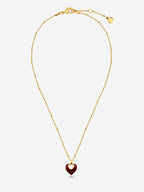 Jules Heart Red Necklace - Gold