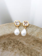 Amélie Bridal Earrings in 18K Gold Plated