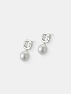 Amélie Bridal Earrings in Sterling Silver Plated