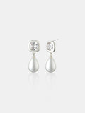Amélie Bridal Earrings in Sterling Silver Plated
