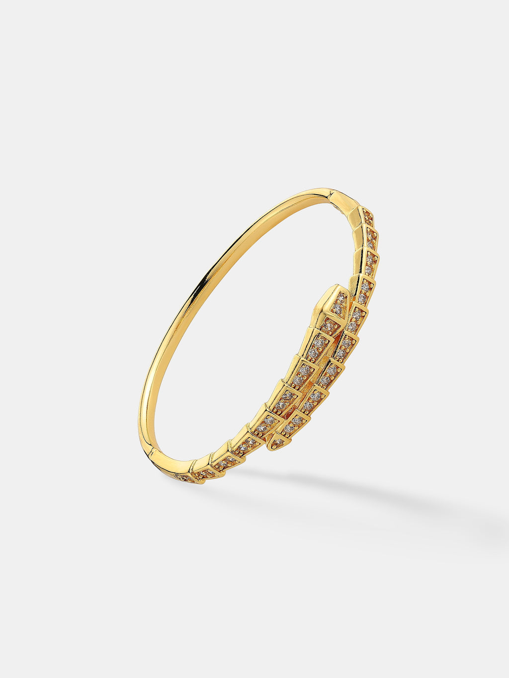 Seren Diamanté Bangle - 18K Gold Plated