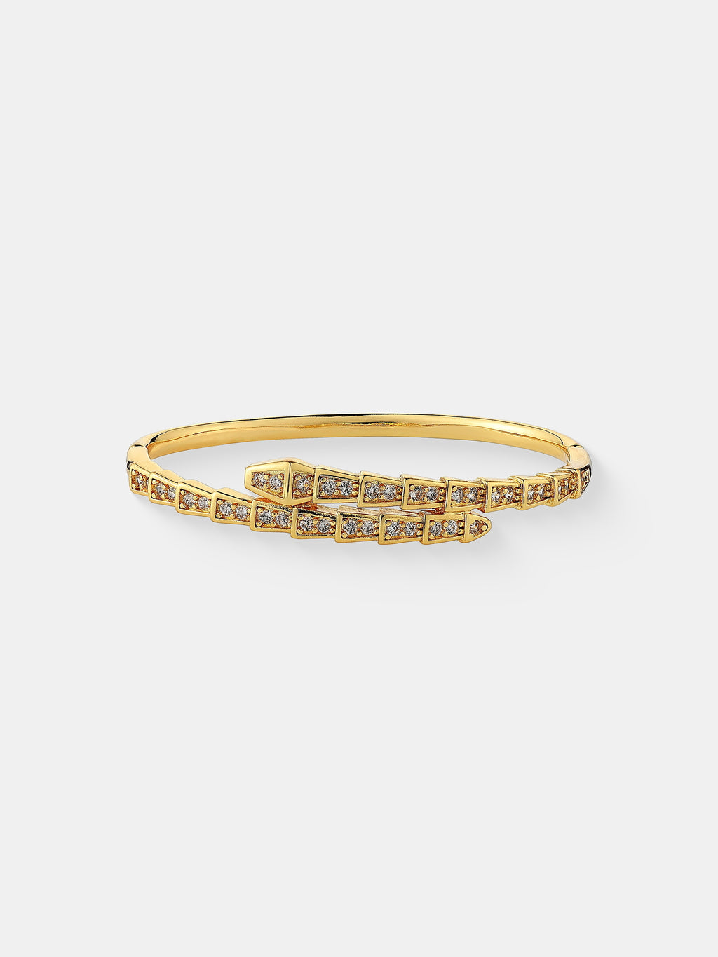 Seren Diamanté Bangle - 18K Gold Plated