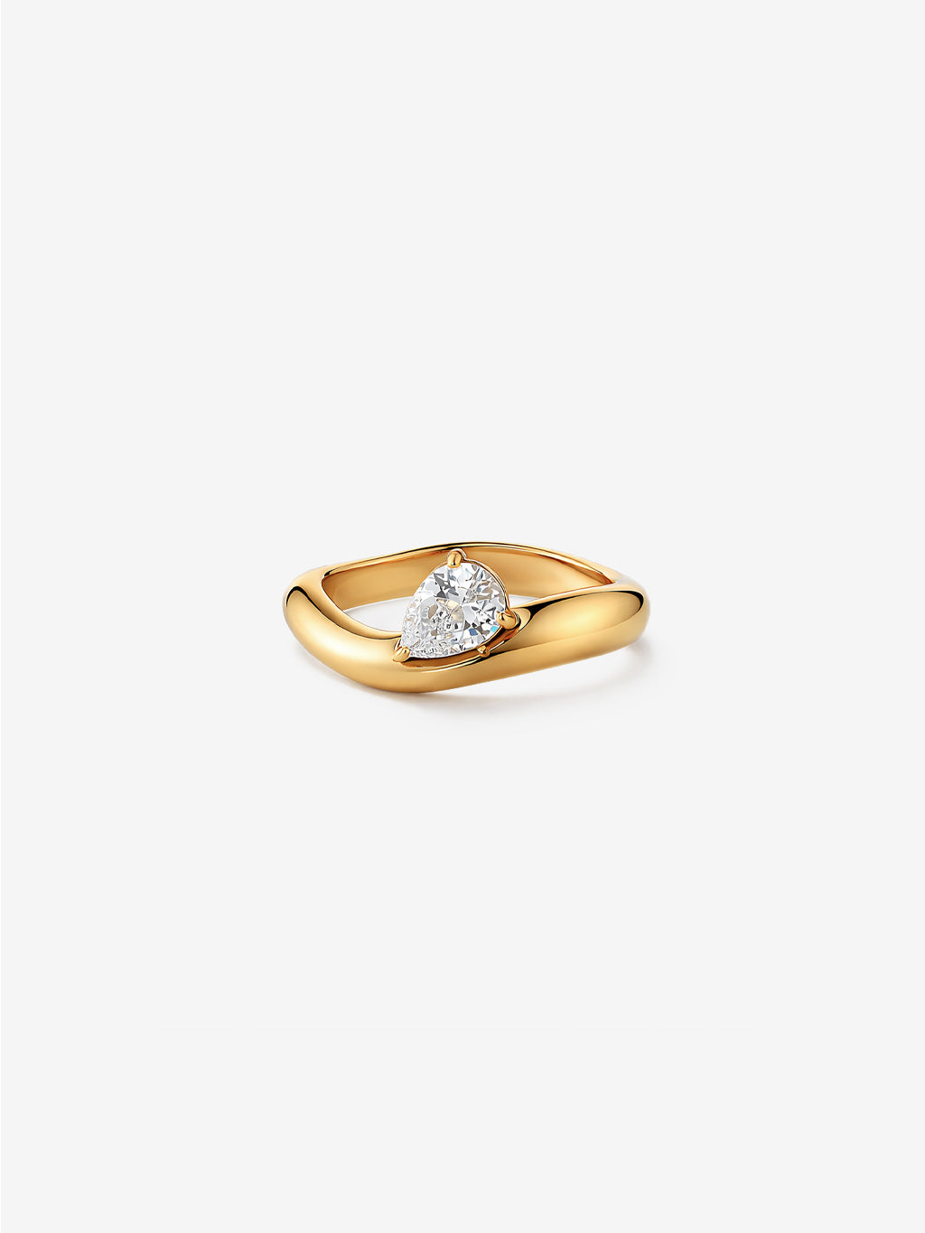 Monet Crystal 18K Gold Plated Ring