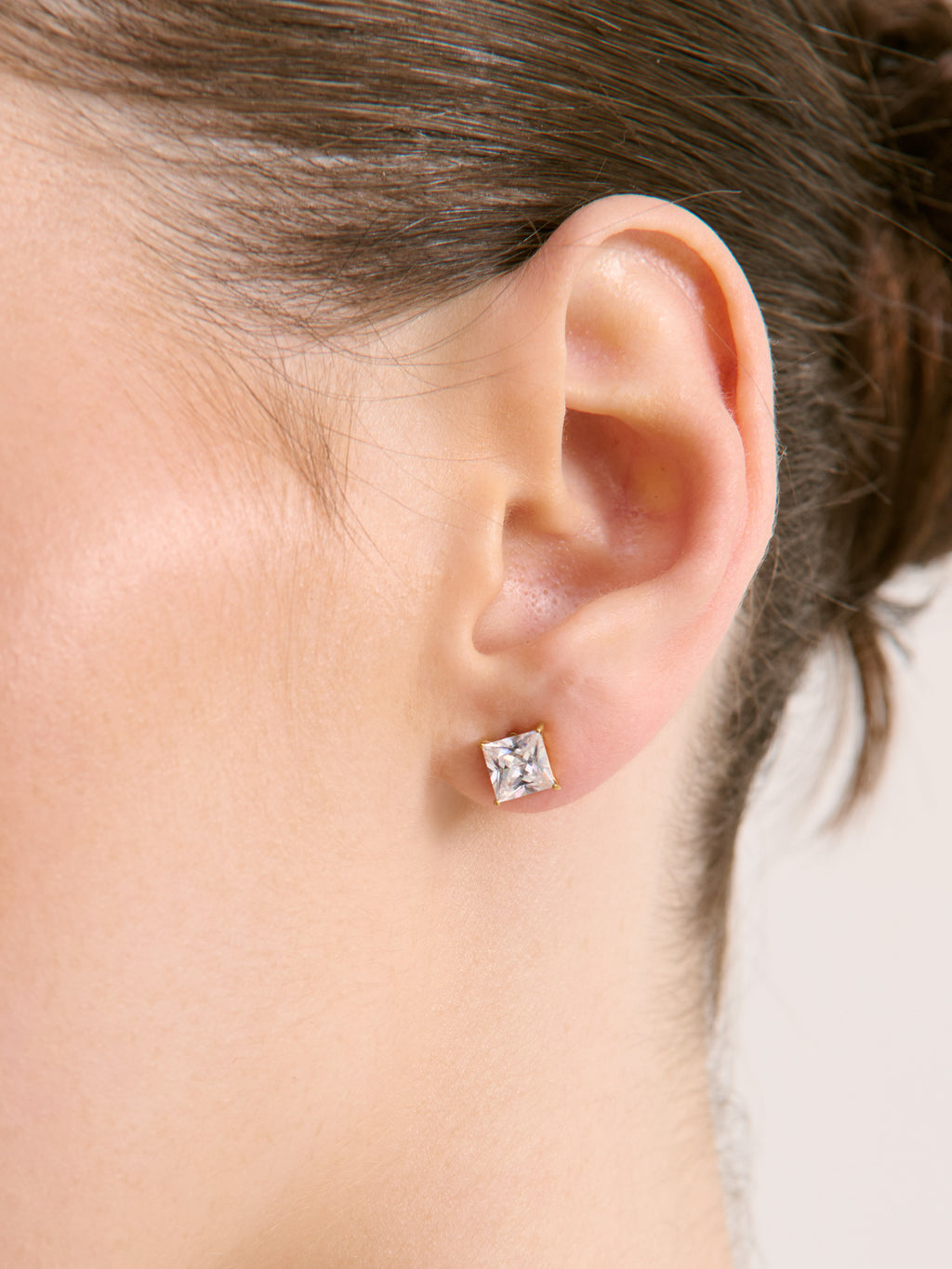 Clara Crystal Stud Earrings - 18K Gold Plated