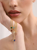 Aurora Birthstone Necklace - 18k Gold Plated