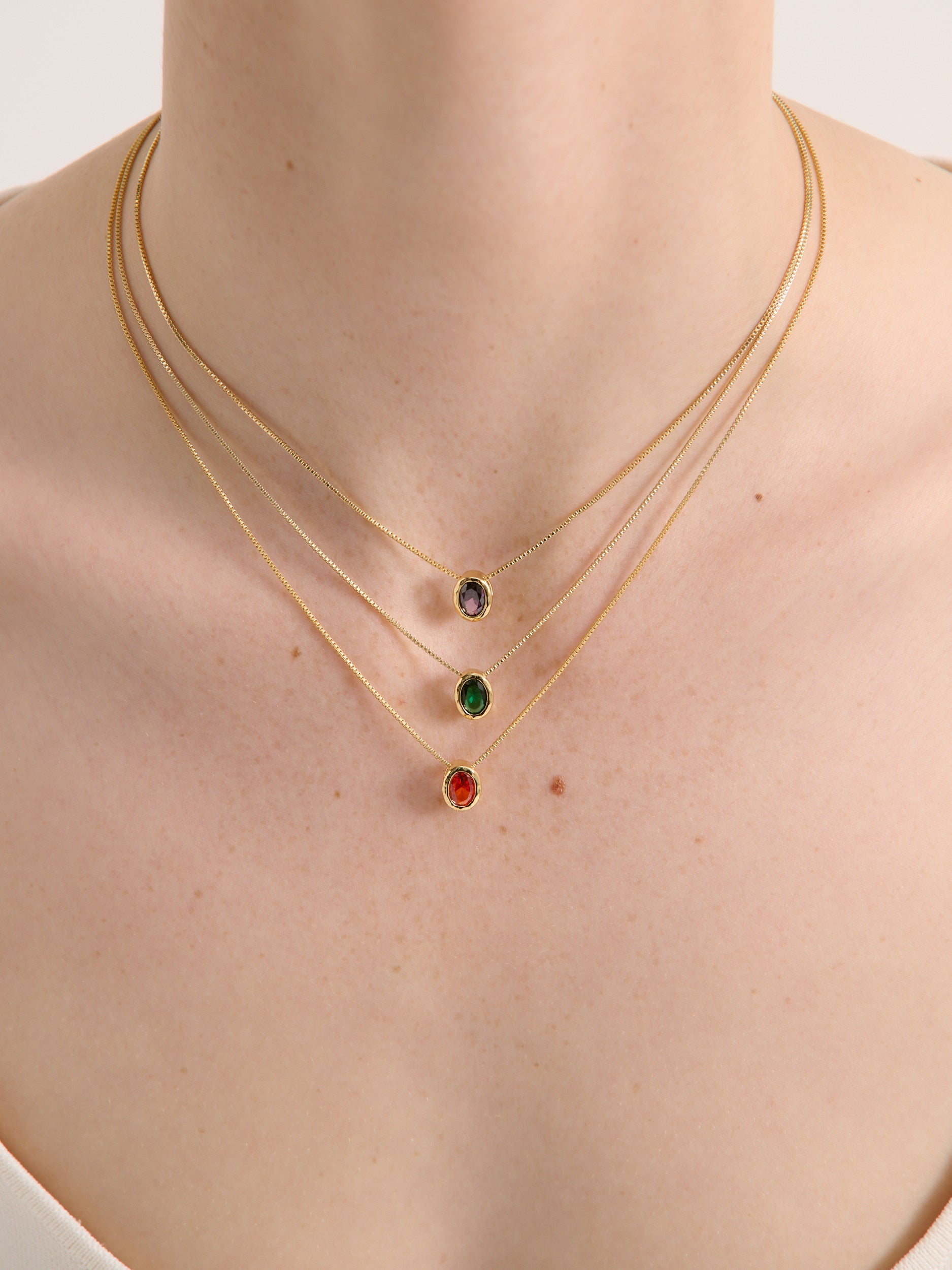 Aurora Birthstone Necklace
