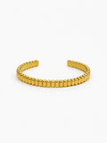 Pebble Cuff Bracelet - 18k Gold Plated