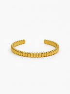 Pebble Cuff Bracelet - 18k Gold Plated