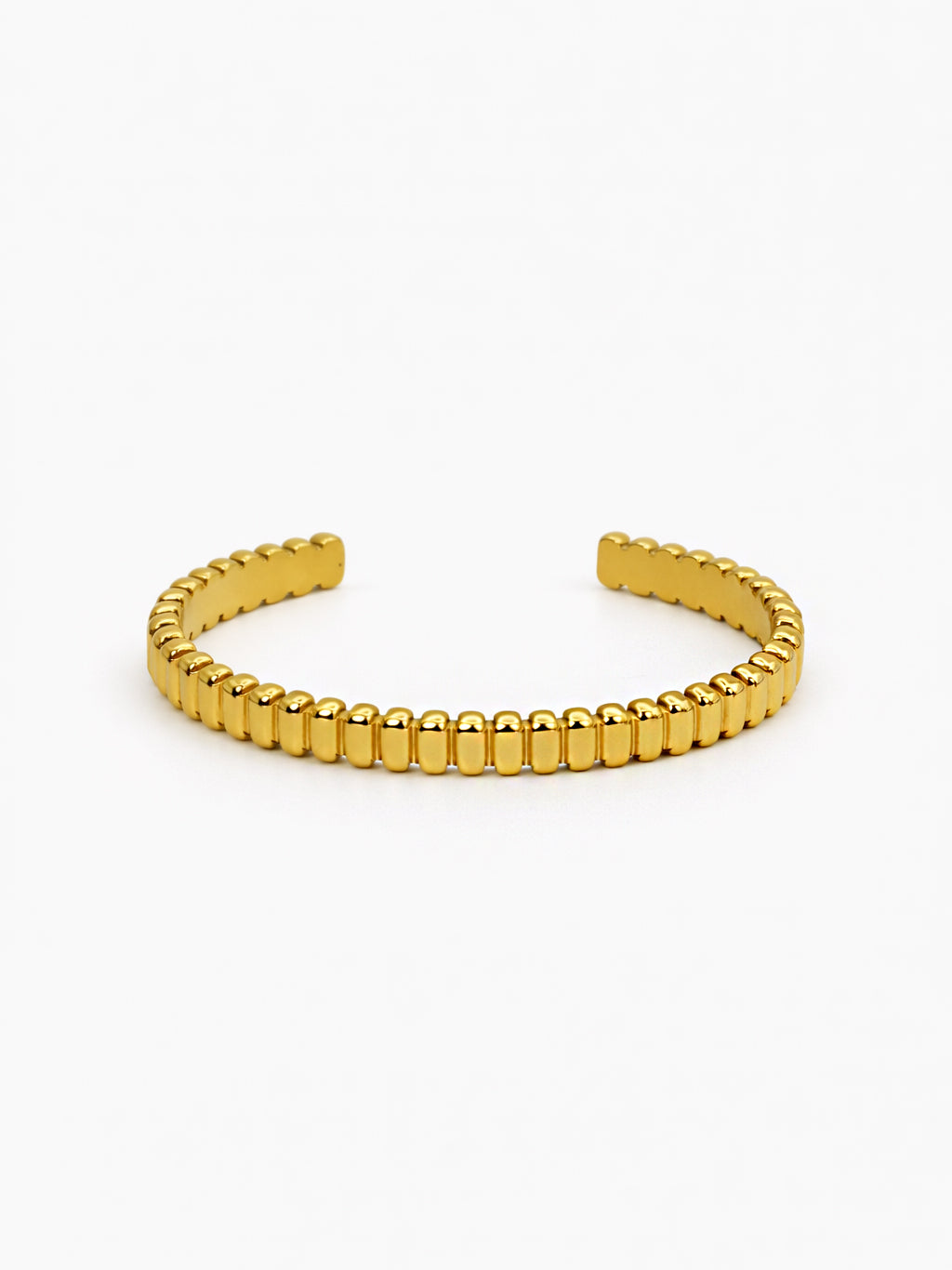 Pebble Cuff Bracelet - 18k Gold Plated