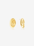 Sade Pebble Earrings - 18k Gold Plated