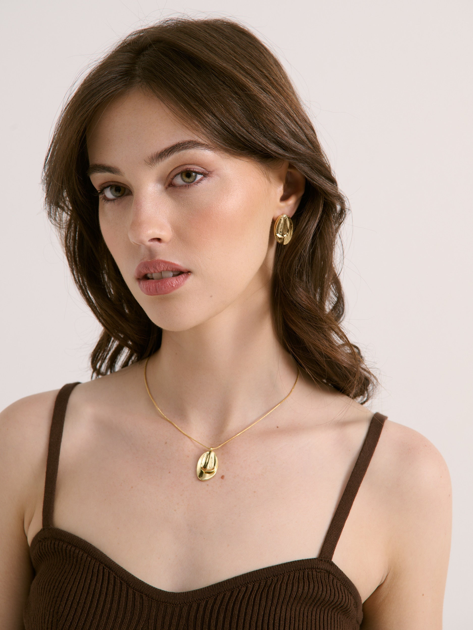Sade Pebble Necklace - Gold