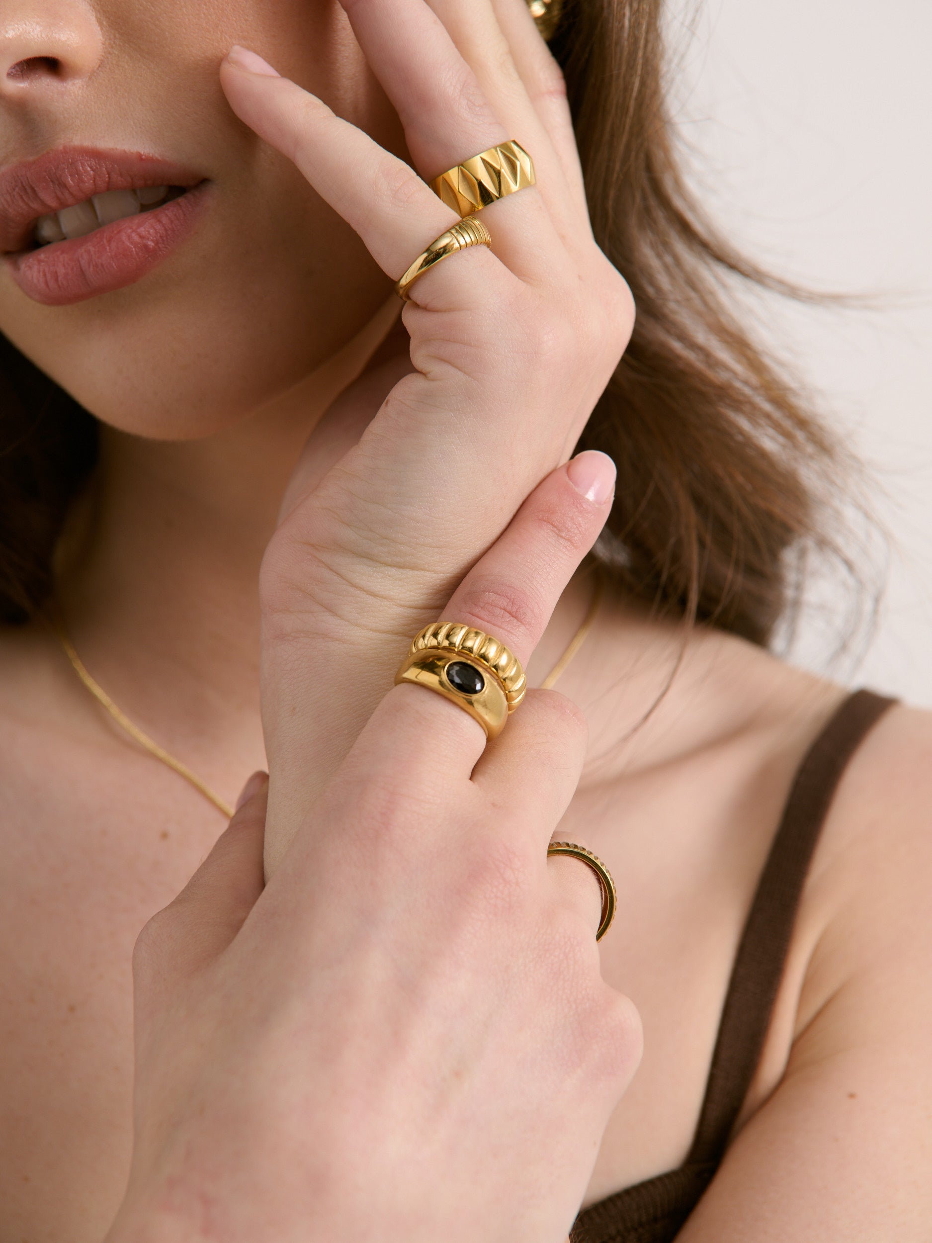 Salone Ring - Gold Plated