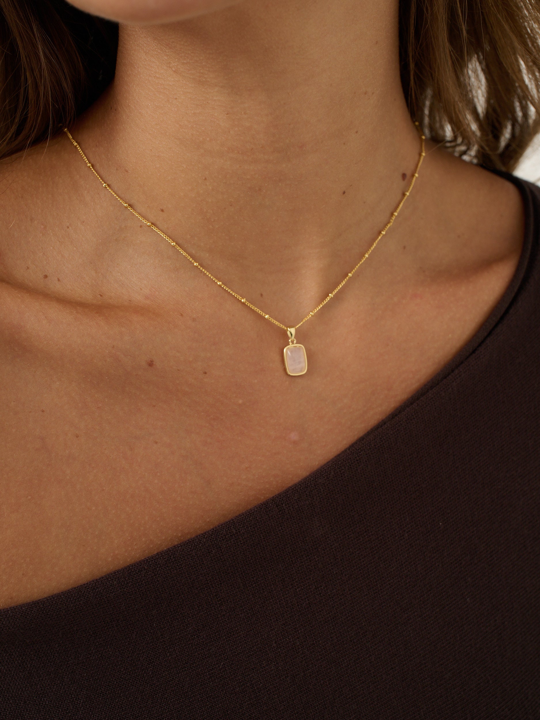 Wynter Rose Quartz Necklace