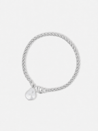 Organic Pearl Pendant Bracelet - Silver